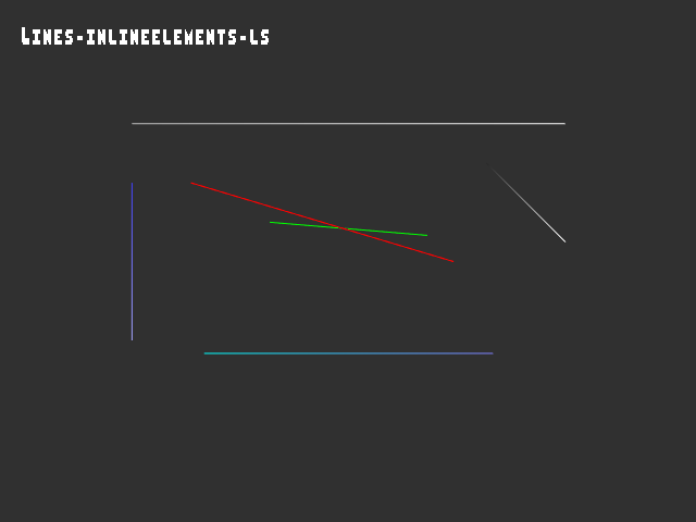 No alpha test result for 3D_primitive::Lines-inlineelements-ls