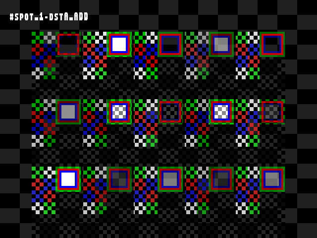 No alpha test result for Blend_tests::#spot_1-dstA_ADD