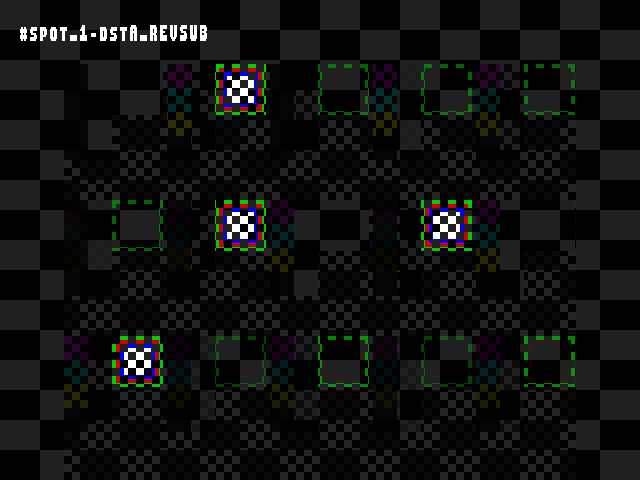No alpha test result for Blend_tests::#spot_1-dstA_REVSUB