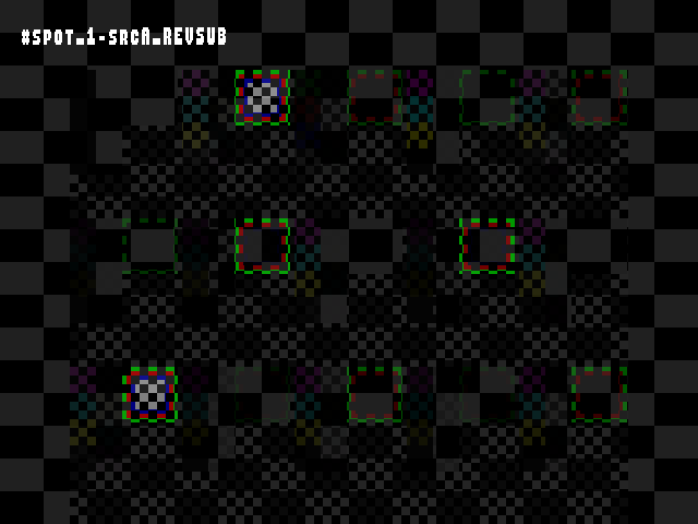 No alpha test result for Blend_tests::#spot_1-srcA_REVSUB