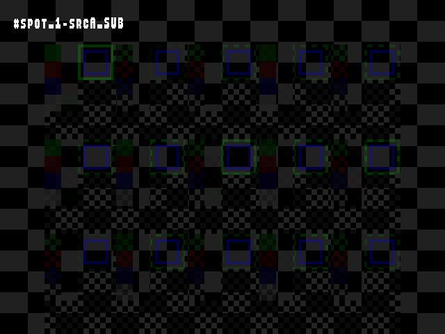 No alpha test result for Blend_tests::#spot_1-srcA_SUB