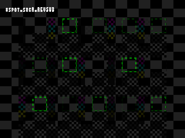 No alpha test result for Blend_tests::#spot_srcA_REVSUB