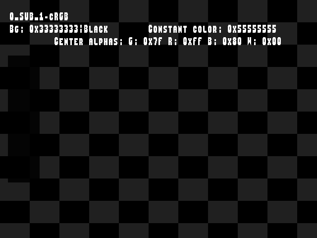 No alpha test result for Blend_tests::0_SUB_1-cRGB