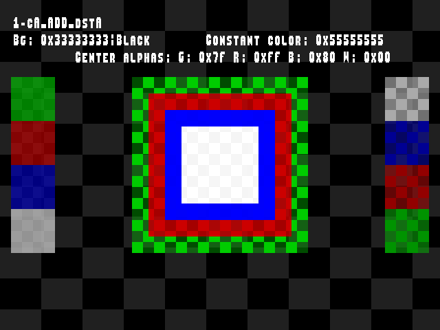 No alpha test result for Blend_tests::1-cA_ADD_dstA