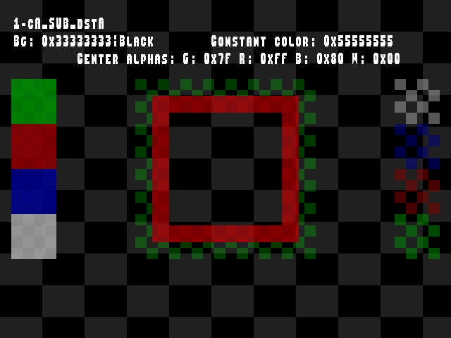 No alpha test result for Blend_tests::1-cA_SUB_dstA