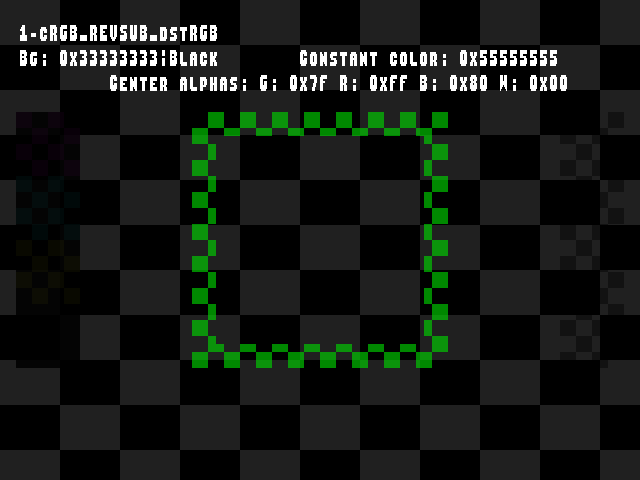 No alpha test result for Blend_tests::1-cRGB_REVSUB_dstRGB
