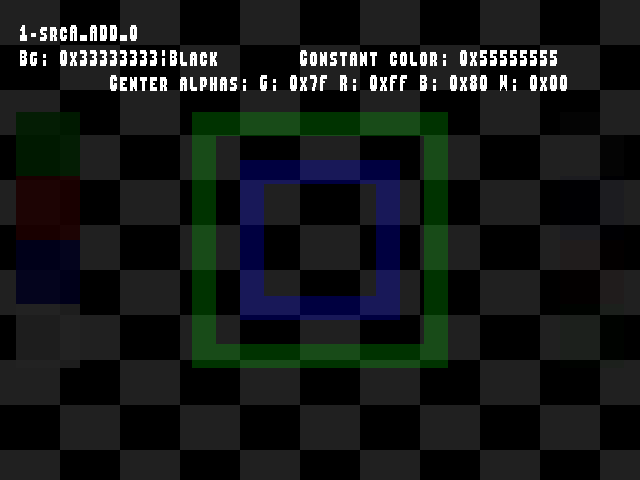 No alpha test result for Blend_tests::1-srcA_ADD_0