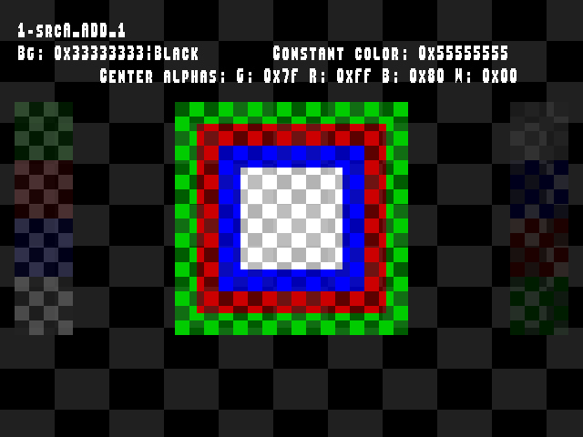 No alpha test result for Blend_tests::1-srcA_ADD_1