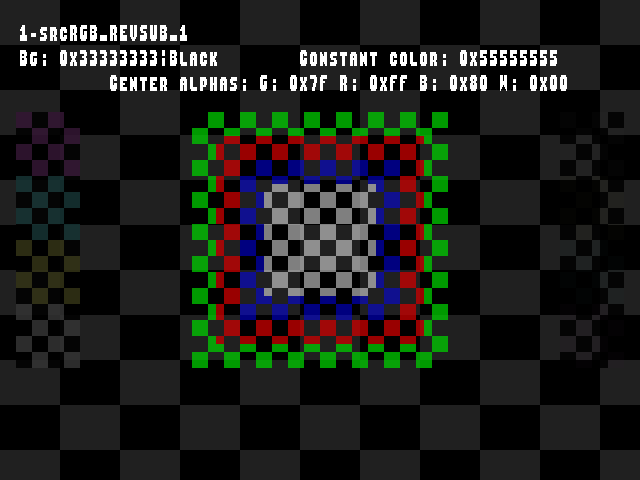 No alpha test result for Blend_tests::1-srcRGB_REVSUB_1