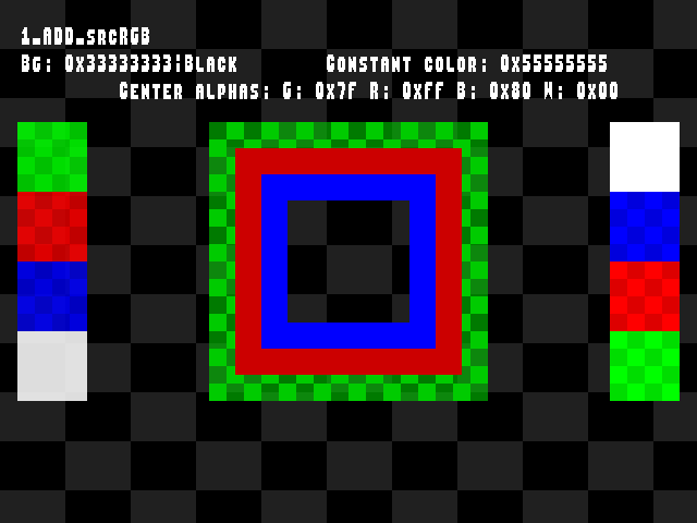 No alpha test result for Blend_tests::1_ADD_srcRGB