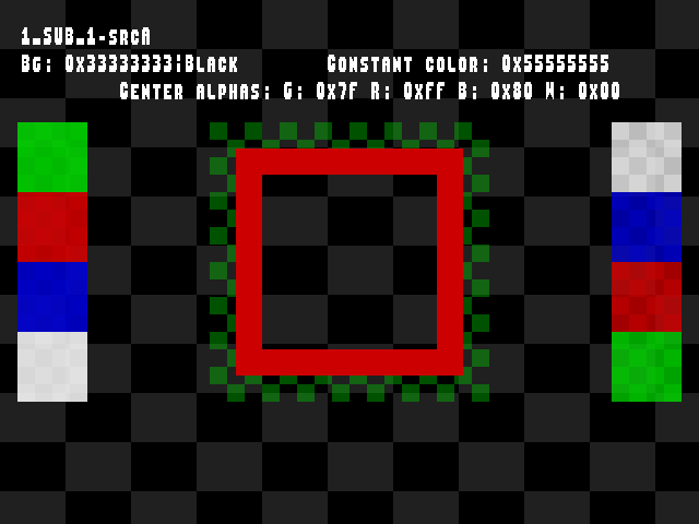 No alpha test result for Blend_tests::1_SUB_1-srcA