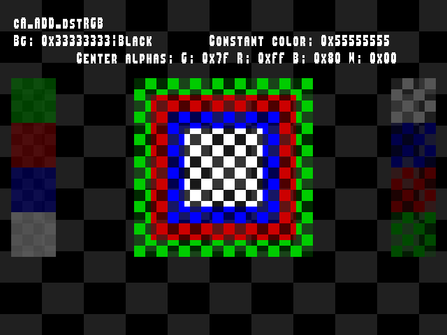 No alpha test result for Blend_tests::cA_ADD_dstRGB
