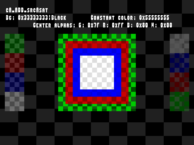 No alpha test result for Blend_tests::cA_ADD_srcAsat