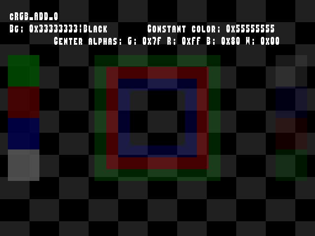 No alpha test result for Blend_tests::cRGB_ADD_0