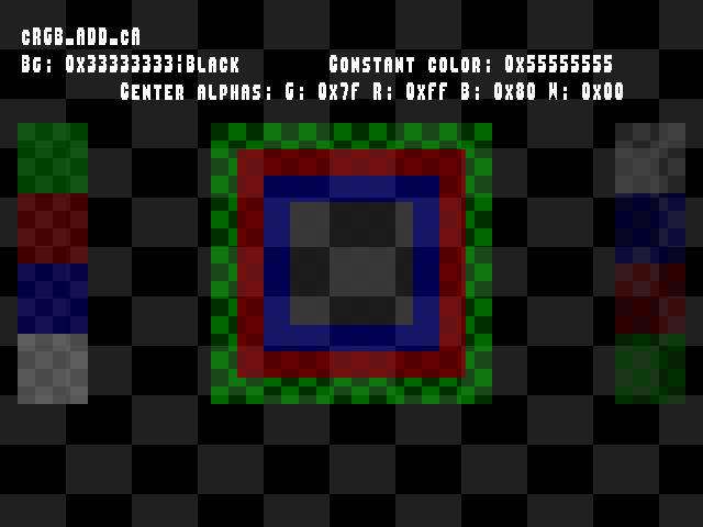 No alpha test result for Blend_tests::cRGB_ADD_cA