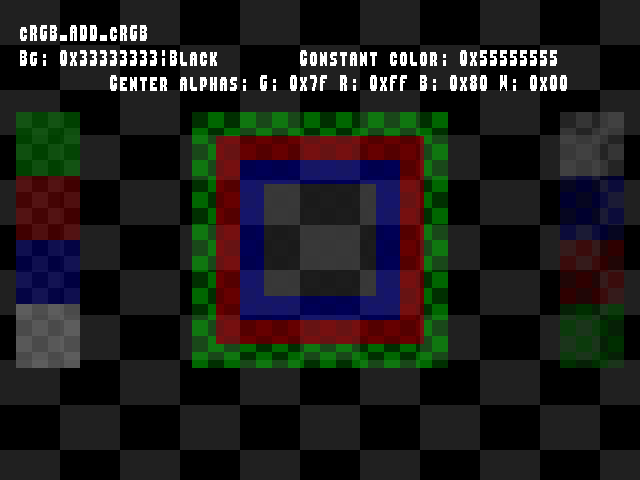 No alpha test result for Blend_tests::cRGB_ADD_cRGB