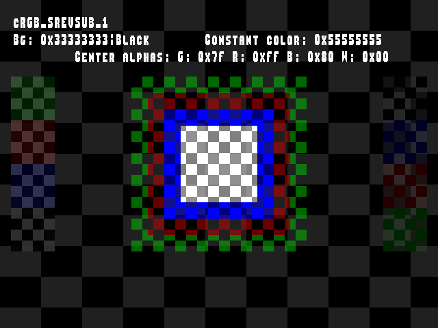 No alpha test result for Blend_tests::cRGB_SREVSUB_1