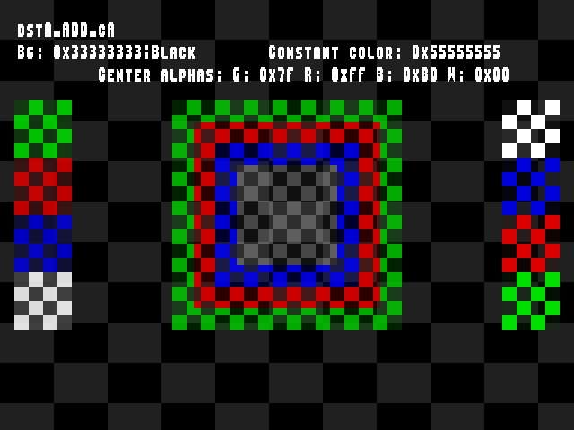 No alpha test result for Blend_tests::dstA_ADD_cA