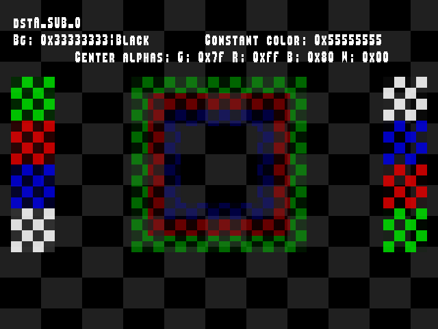 No alpha test result for Blend_tests::dstA_SUB_0