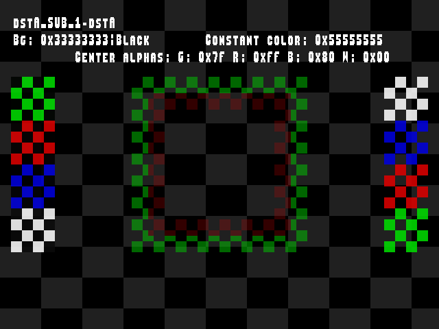 No alpha test result for Blend_tests::dstA_SUB_1-dstA