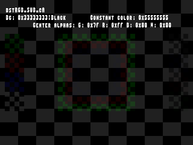 No alpha test result for Blend_tests::dstRGB_SUB_cA