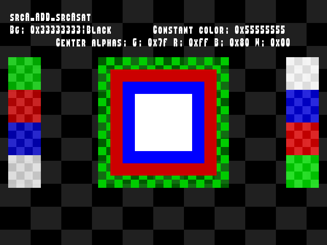 No alpha test result for Blend_tests::srcA_ADD_srcAsat