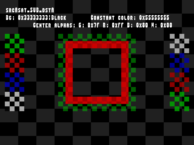 No alpha test result for Blend_tests::srcAsat_SUB_dstA