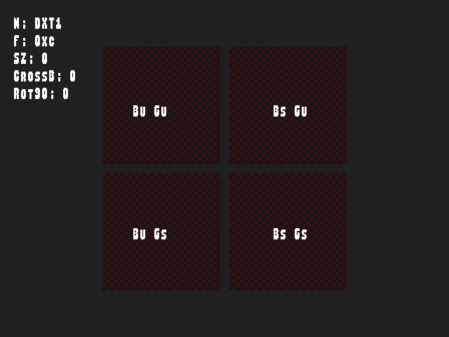 No alpha test result for Bump_env_lum::BumpEnvLum_DXT1