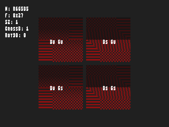 No alpha test result for Bump_env_lum::BumpEnvLum_R6G5B5_B