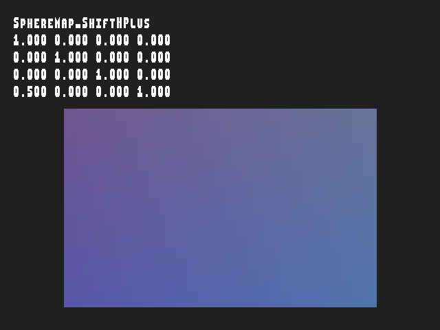 No alpha test result for Texgen_with_texture_matrix::SphereMap_ShiftHPlus
