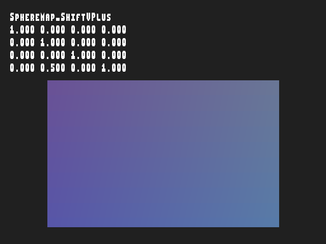 No alpha test result for Texgen_with_texture_matrix::SphereMap_ShiftVPlus