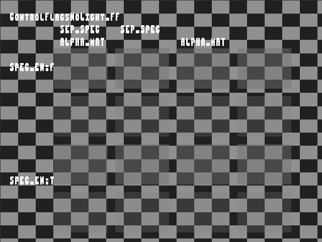 Golden image for Specular_back::ControlFlagsNoLight_FF in xemu