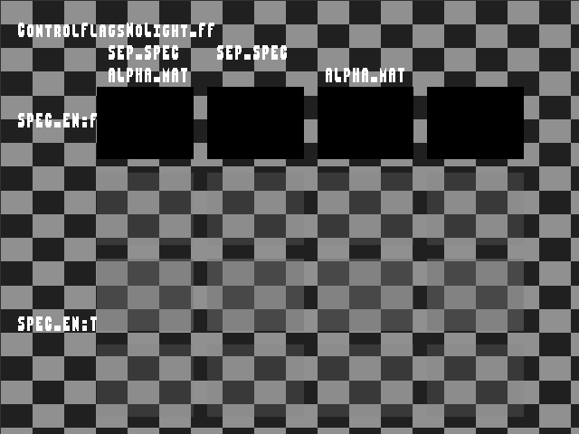 Golden image for Specular_back::ControlFlagsNoLight_FF in xemu