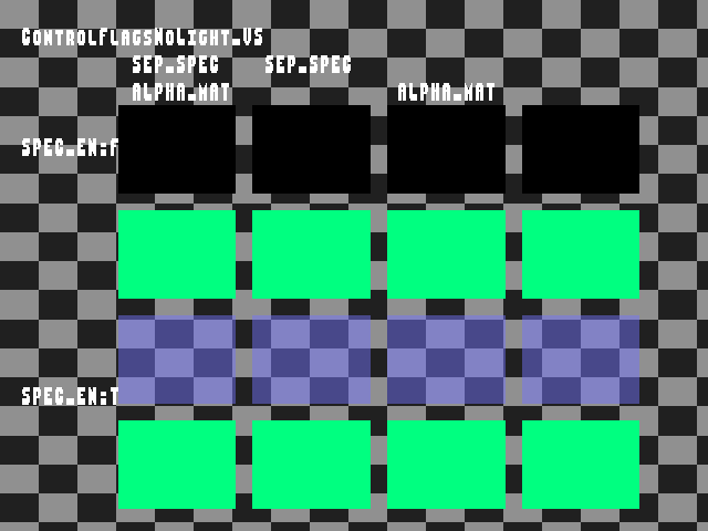 Golden image for Specular_back::ControlFlagsNoLight_VS in xemu