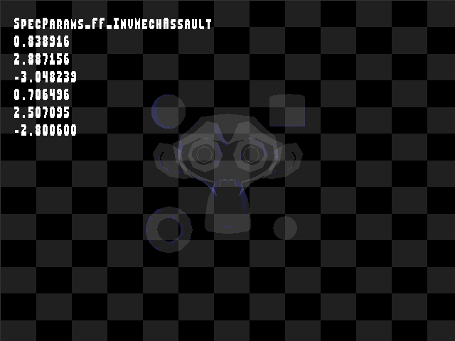 Golden image for Specular_back::SpecParams_FF_InvMechAssault in xemu