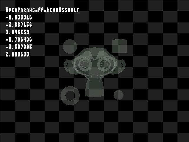 Golden image for Specular::SpecParams_FF_MechAssault in xemu