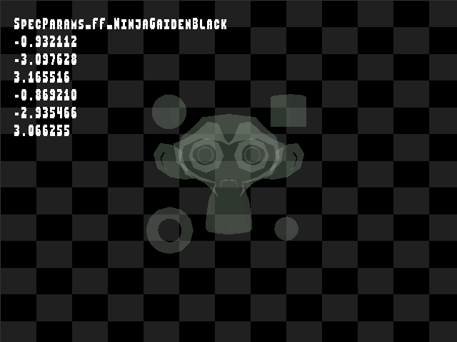 Golden image for Specular::SpecParams_FF_NinjaGaidenBlack in xemu
