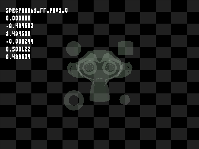 Golden image for Specular::SpecParams_FF_Pow1_0 in xemu