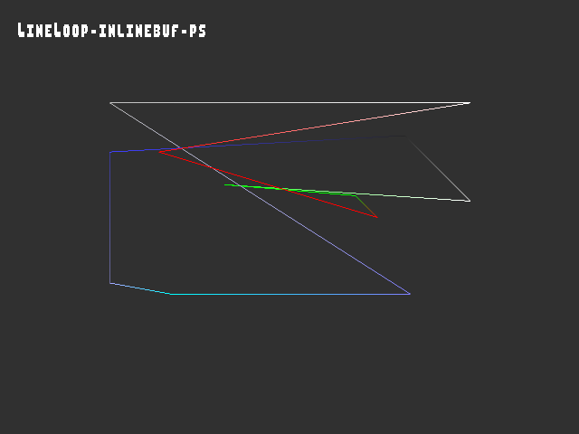Golden image for 3D_primitive::LineLoop-inlinebuf-ps in xemu