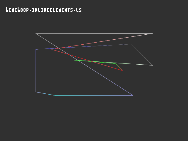 Golden image for 3D_primitive::LineLoop-inlineelements-ls in xemu