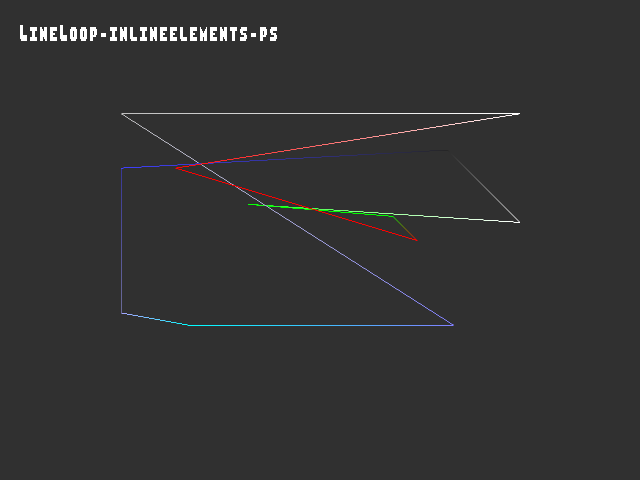 Golden image for 3D_primitive::LineLoop-inlineelements-ps in xemu