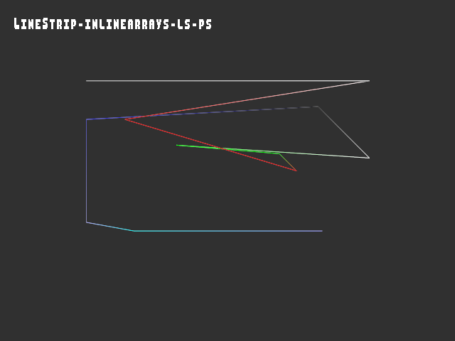 Golden image for 3D_primitive::LineStrip-inlinearrays-ls-ps in xemu