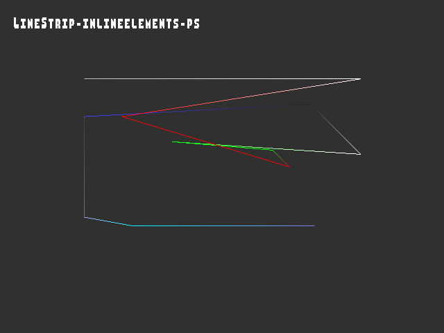 Golden image for 3D_primitive::LineStrip-inlineelements-ps in xemu