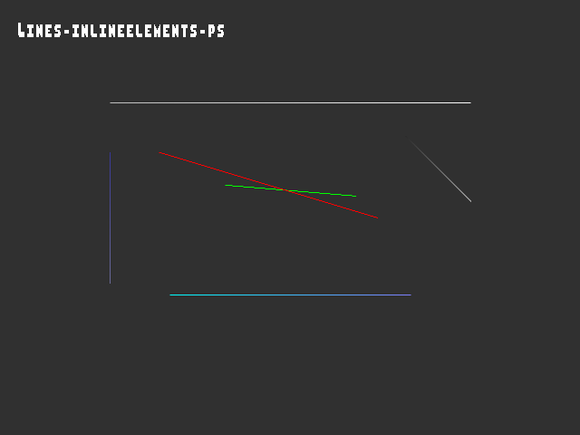 Golden image for 3D_primitive::Lines-inlineelements-ps in xemu