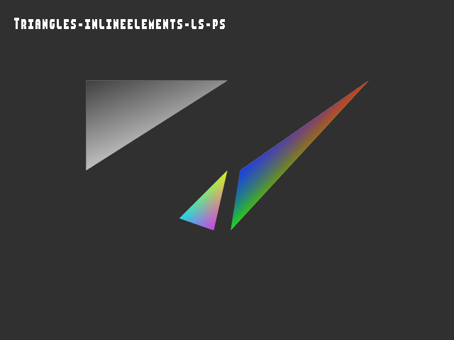 Golden image for 3D_primitive::Triangles-inlineelements-ls-ps in xemu