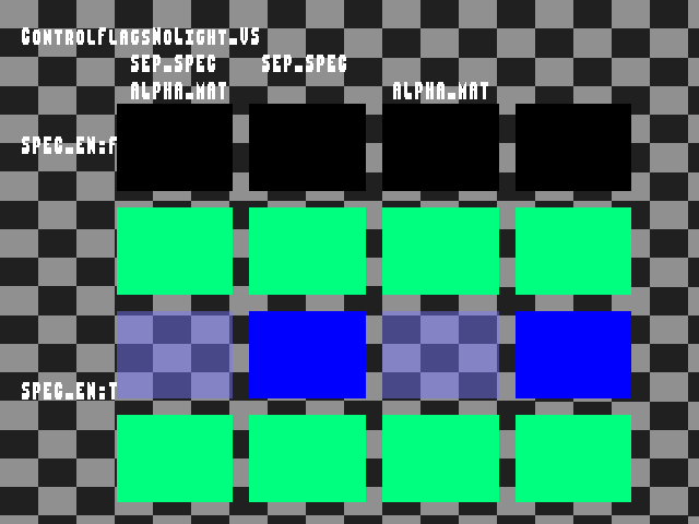 Golden image for Specular_back::ControlFlagsNoLight_VS in xemu