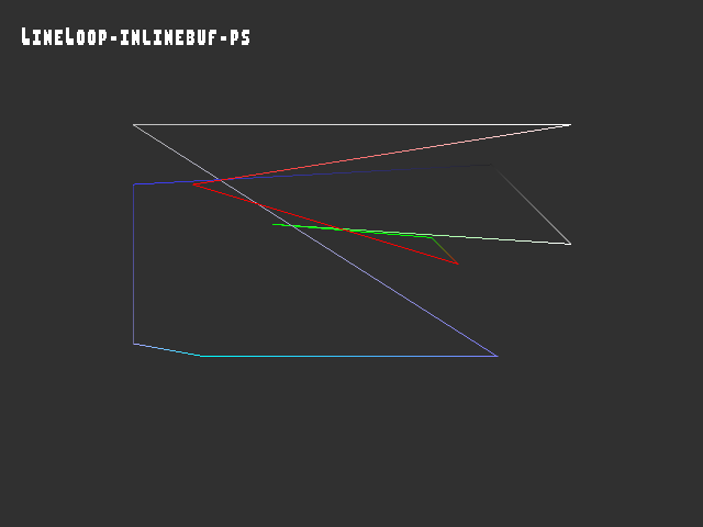 Golden image for 3D_primitive::LineLoop-inlinebuf-ps in xemu