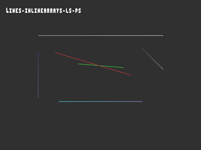 Golden image for 3D_primitive::Lines-inlinearrays-ls-ps in xemu