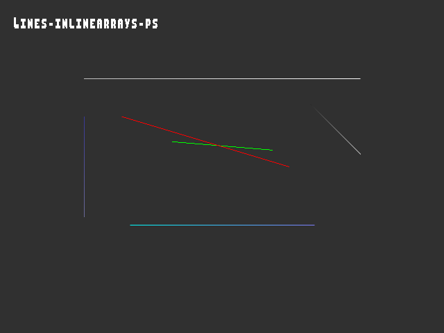 Golden image for 3D_primitive::Lines-inlinearrays-ps in xemu