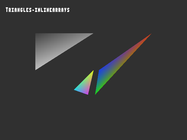 Golden image for 3D_primitive::Triangles-inlinearrays in xemu